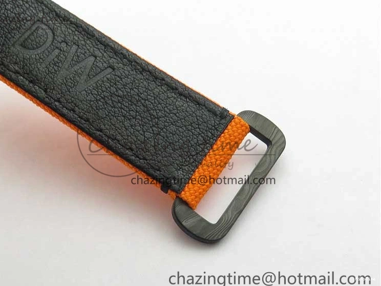 MiroTime 0122 Daytona DIW Carbon Noob 1:1 Best Edition Black Orange Dial on Orange Nylon Strap SA TopPick 2586